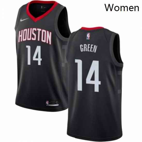 Womens Nike Houston Rockets 14 Gerald Green Swingman Black NBA Jersey Statement Edition